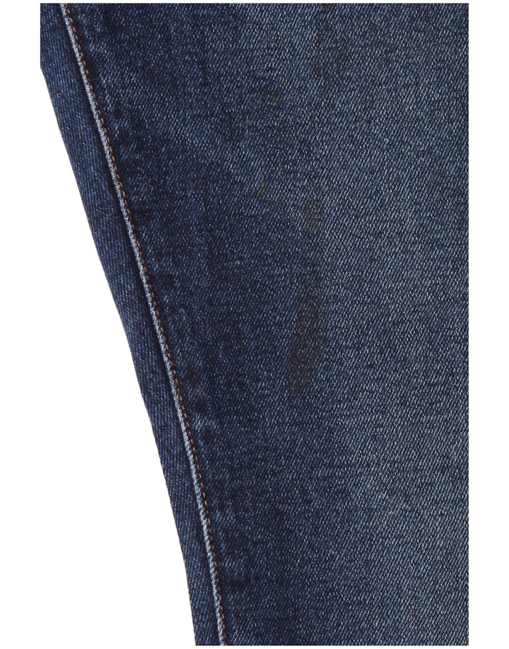 Wrangler Damen Larston Slim Jeans W32 L34 Marineblaue Baumwolle