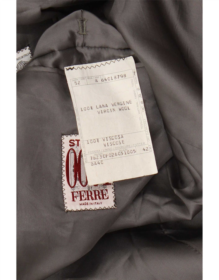 Ferre Herren 2-Knopf-Blazerjacke IT 52 XL Mehrfarbiger Gingham