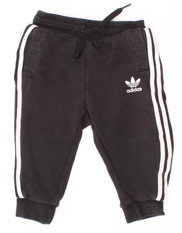 Adidas Baby-Jungen-Jogger-Trainingshose, 12–18 Monate, schwarze Baumwolle
