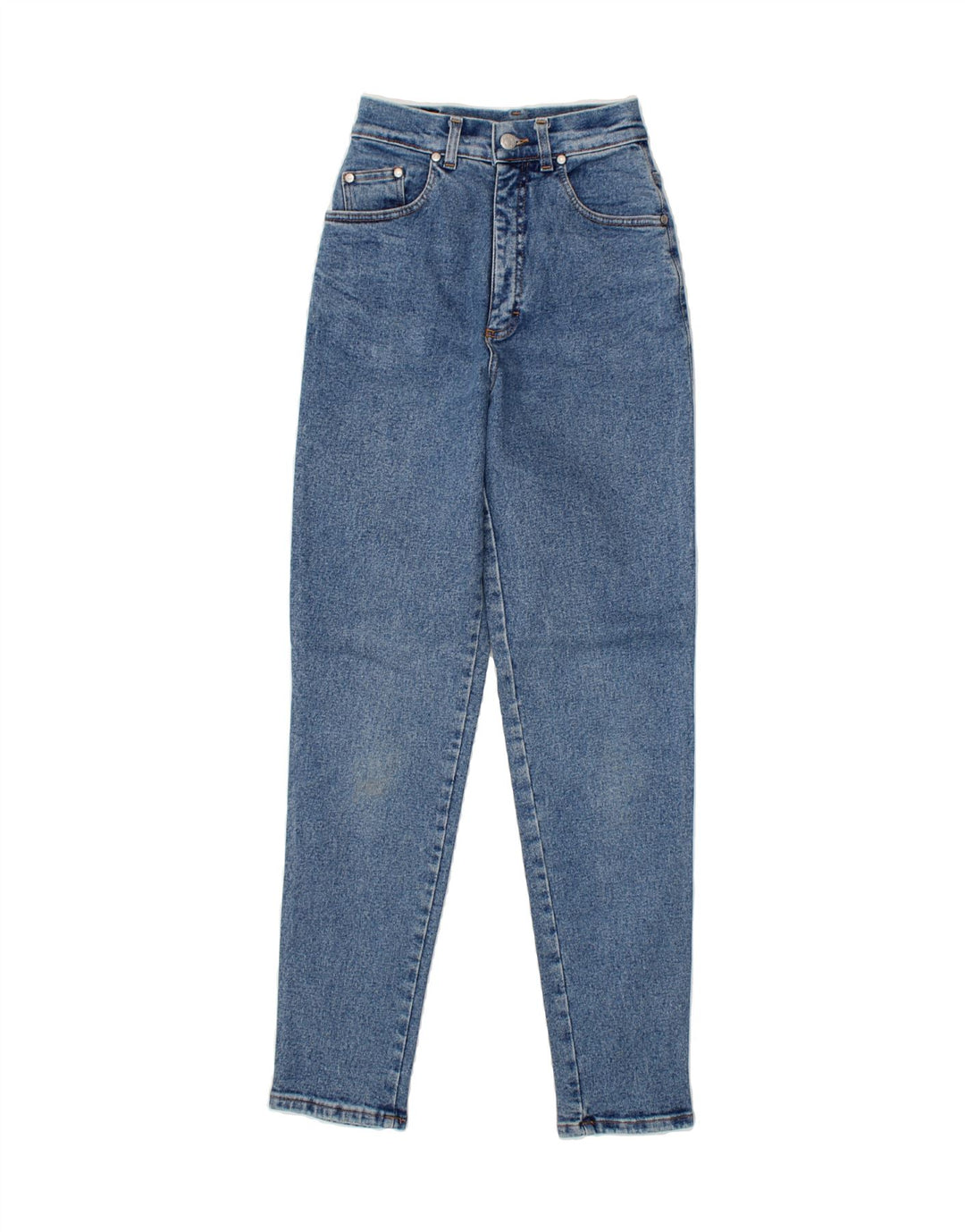 IBER Womens Trasparent High Waist Jeans IT 42 Medium W25 L30 Blue Cotton Vintage Iber and Second-Hand Iber from Messina Hembry 