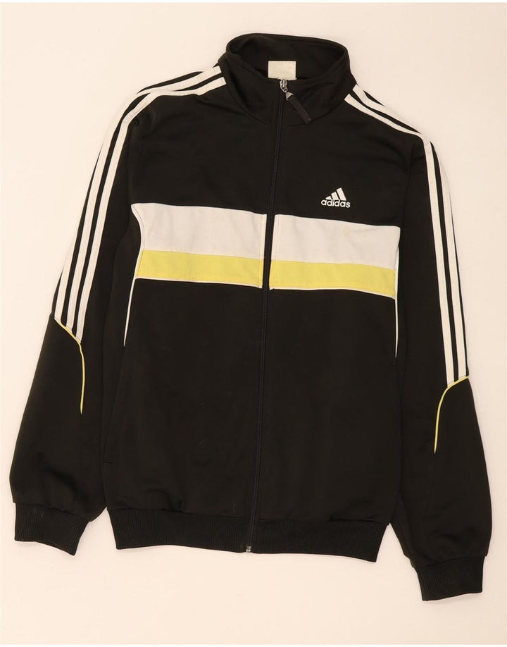Adidas Herren-Trainingsanzug-Top-Jacke, mittelgroßes Khaki-Farbblock-Polyester