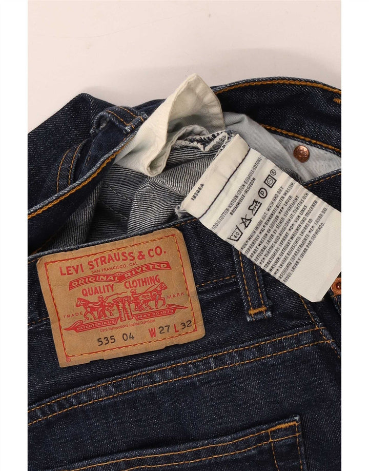 Levi's Herren 535 Straight Jeans W27 L32 Marineblau Baumwolle