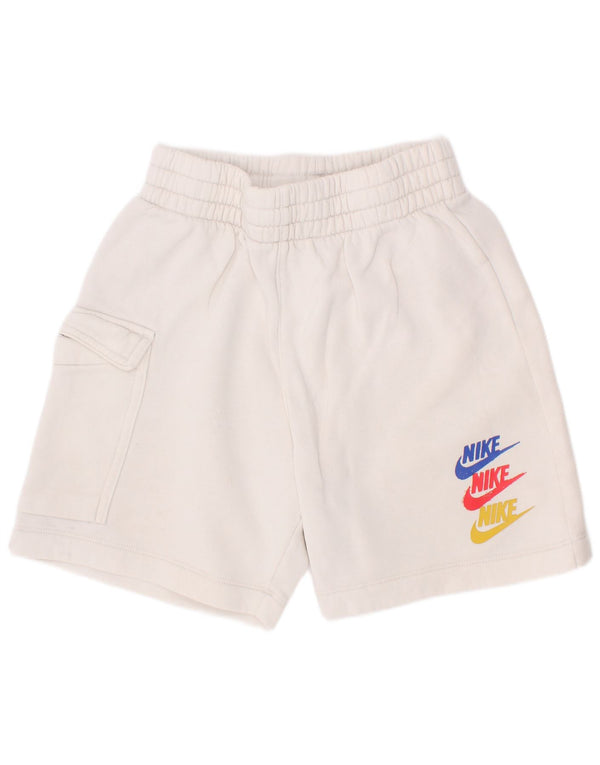 Nike Graphic Cargo Sportshorts für Jungen, 8–9 Jahre, Größe S, weiße Baumwolle