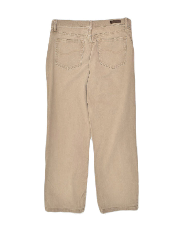 LEE Womens Relaxed Fit Straight Jeans US 8 Medium W32 L28 Beige Cotton | Vintage Lee | Thrift | Second-Hand Lee | Used Clothing | Messina Hembry 