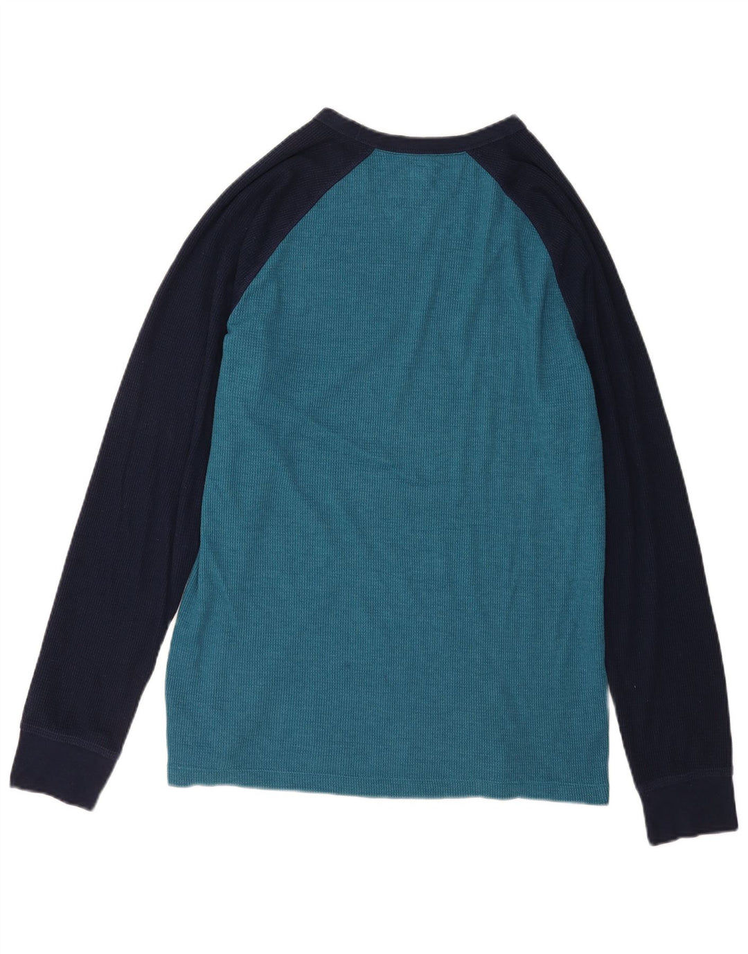 Gap Herren-Oberteil, langärmelig, groß, Blau, Colourblock-Baumwolle