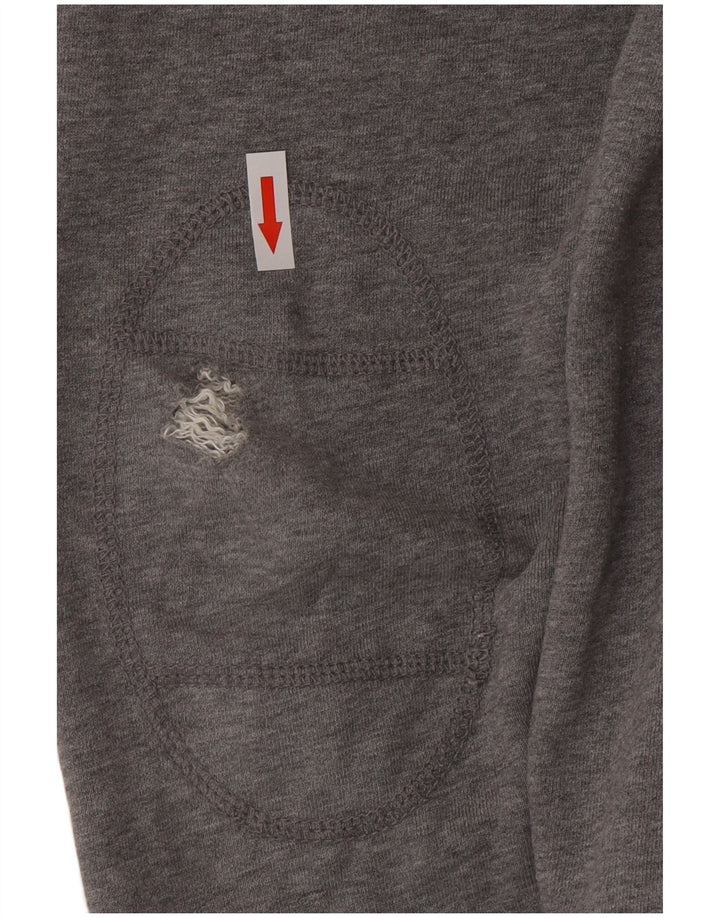 Tommy Hilfiger Herren-Cardigan mit Grafik, groß, graue Baumwolle