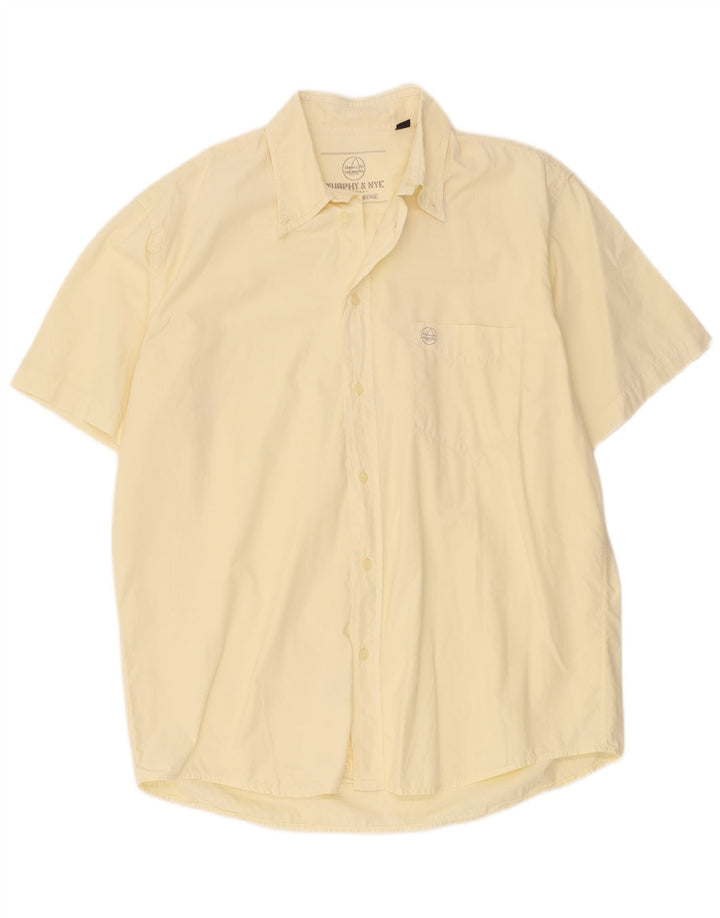 Murphy & Nye Herren Kurzarmhemd XL Gelb