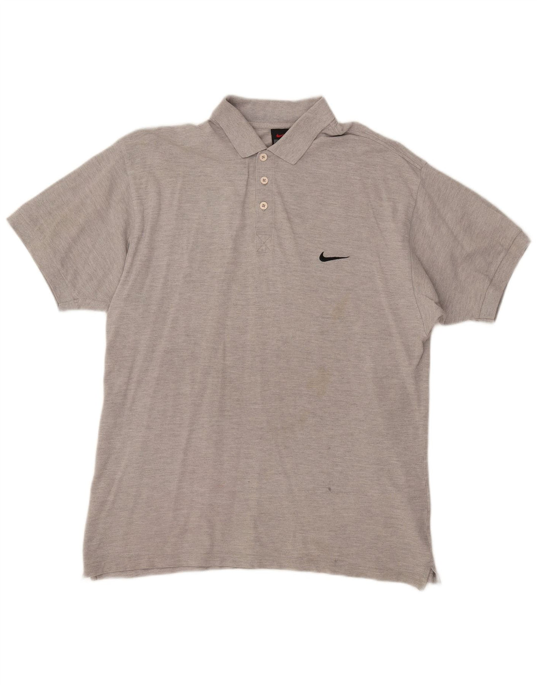 Nike Herren Poloshirt UK 44/46 Große graue Baumwolle