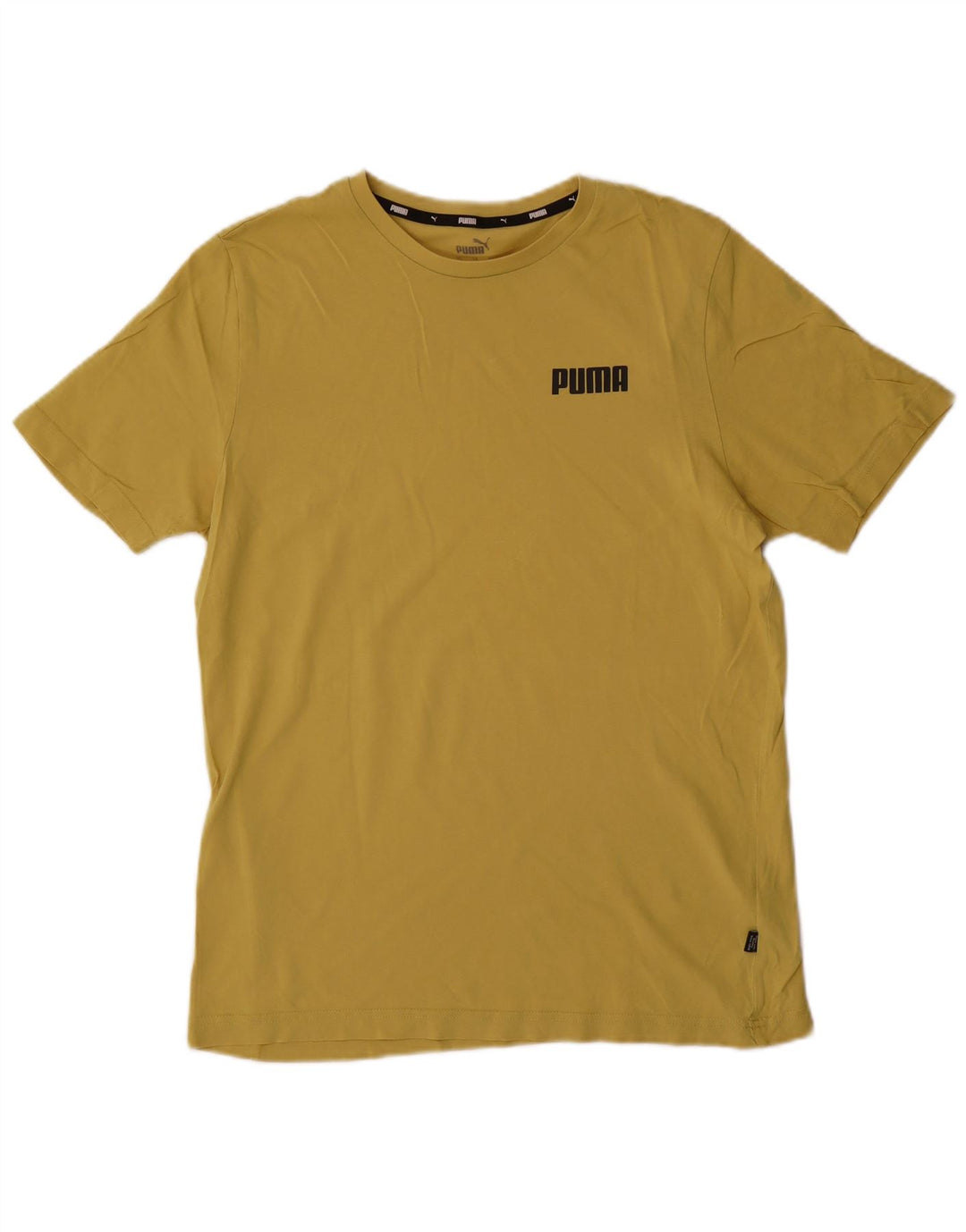 Puma Herren T-Shirt Top mittelgelbe Baumwolle