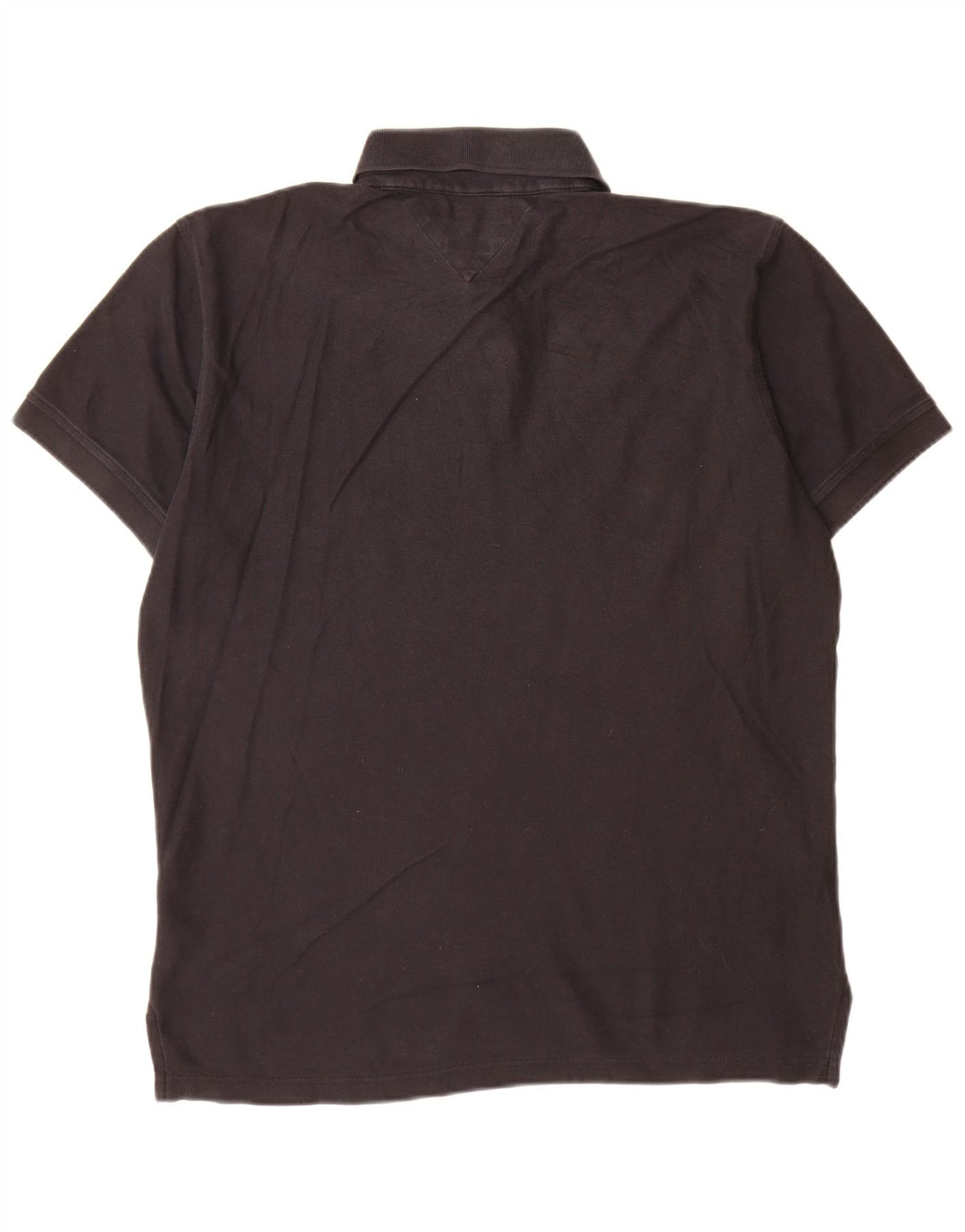 Tommy Hilfiger Herren-Poloshirt mit normaler Passform, große schwarze Baumwolle