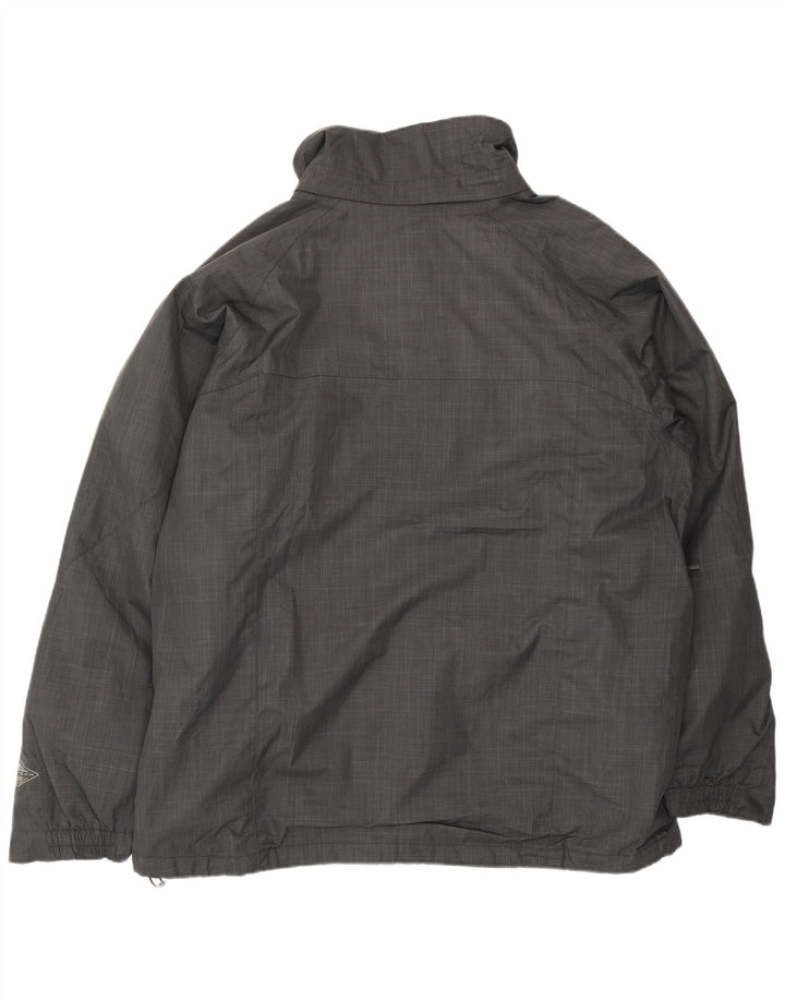 Columbia Herren-Windbreaker-Jacke, UK 40, großes graues Polyester