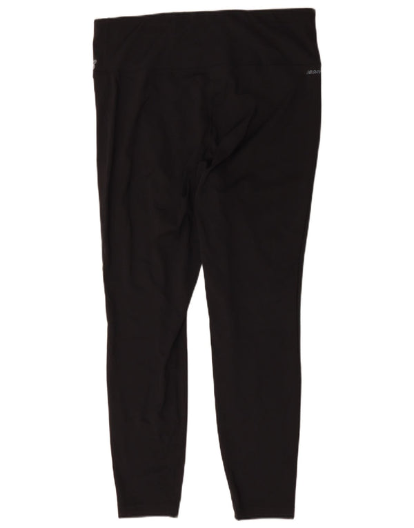 New Balance Damen Leggings UK 18 XL Schwarz Spandex
