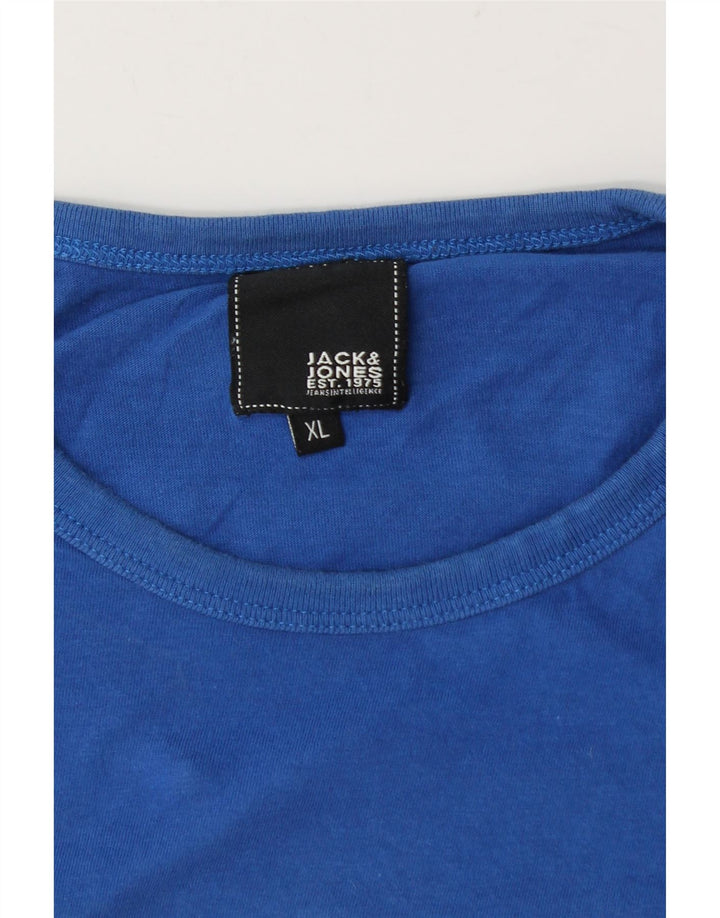 JACK & JONES Herren Grafik T-Shirt Top XL Blau