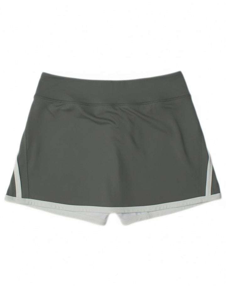 Nike Damen Dri Fit Skort UK 14 Large Graues Colourblock-Polyester