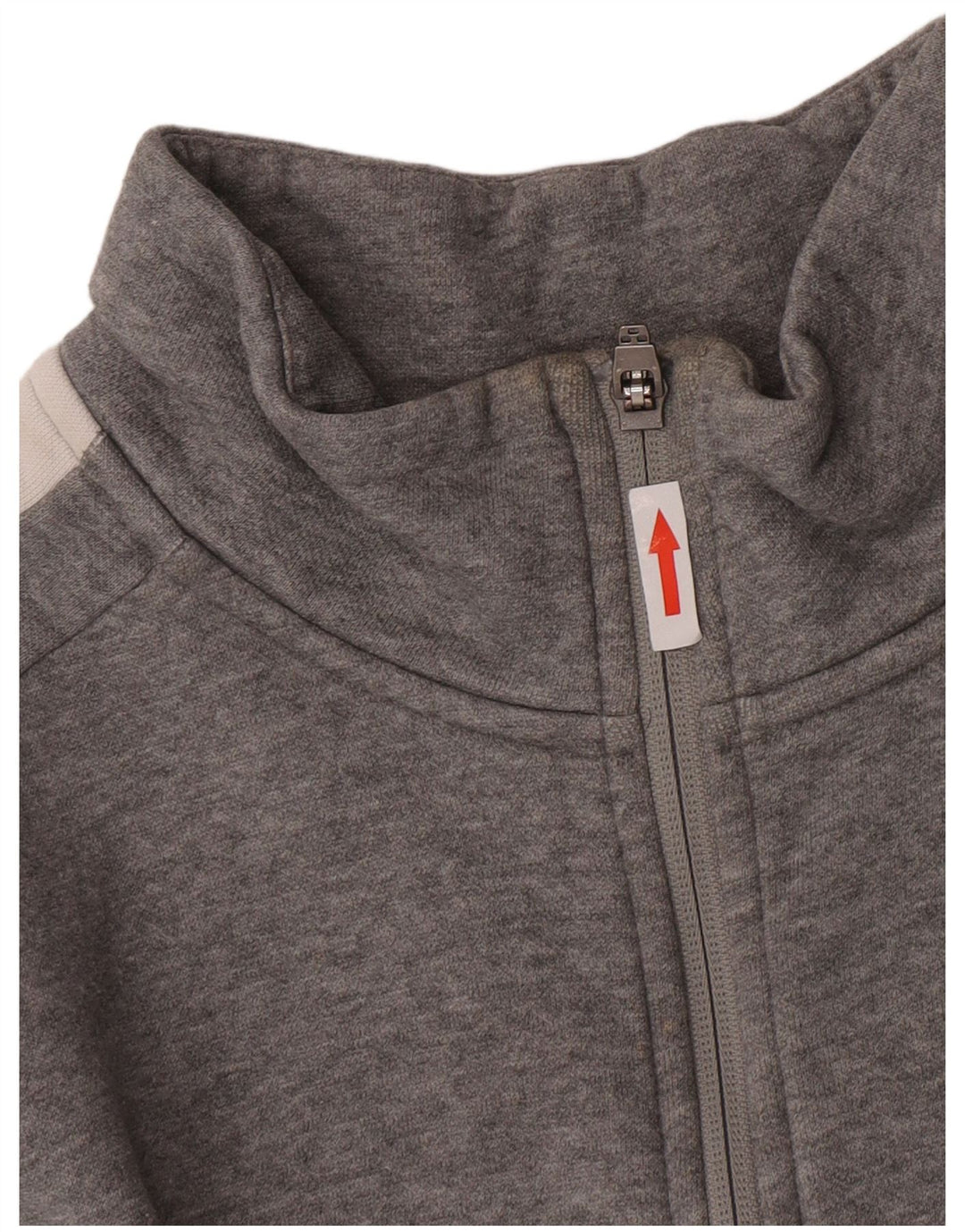 Puma Damen-Trainingsanzug-Oberteiljacke UK 16 Large Graue Colourblock-Baumwolle