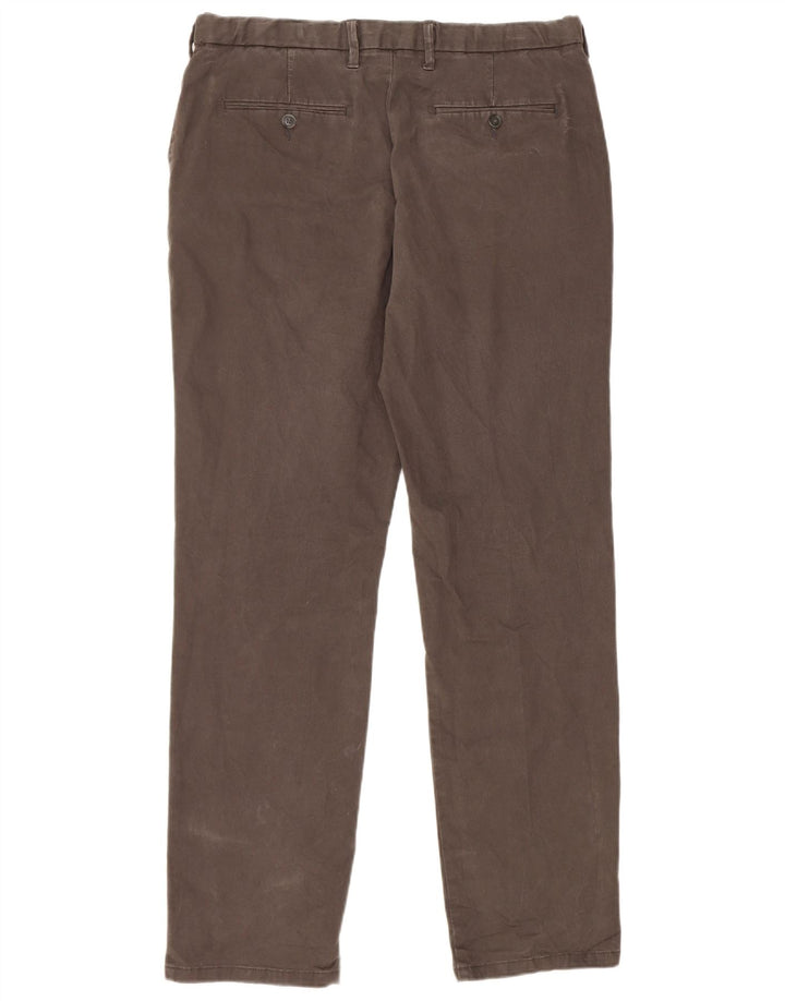 Marks & Spencer Herren-Chinohose mit normaler Passform, W36 L33, graue Baumwolle