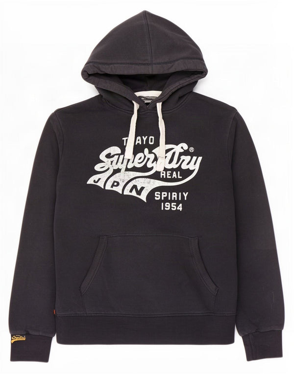 Superdry Herren Vintage Fit Graphic Hoodie Pullover XL Marineblau Baumwolle