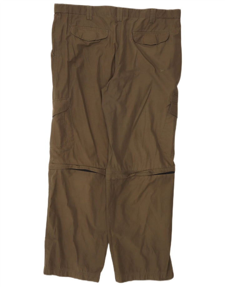 MARKS & SPENCER Gerade Herren-Cargohose W40 L31 Grünes Polyamid