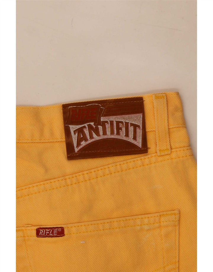 Rifle Herren Straight Jeans W32 L29 Gelb