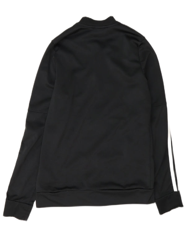 Adidas Jungen Trainingsanzug Top Jacke 13-14 Jahre Schwarz Polyester