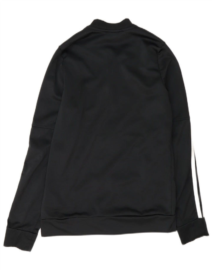 Adidas Jungen Trainingsanzug Top Jacke 13-14 Jahre Schwarz Polyester