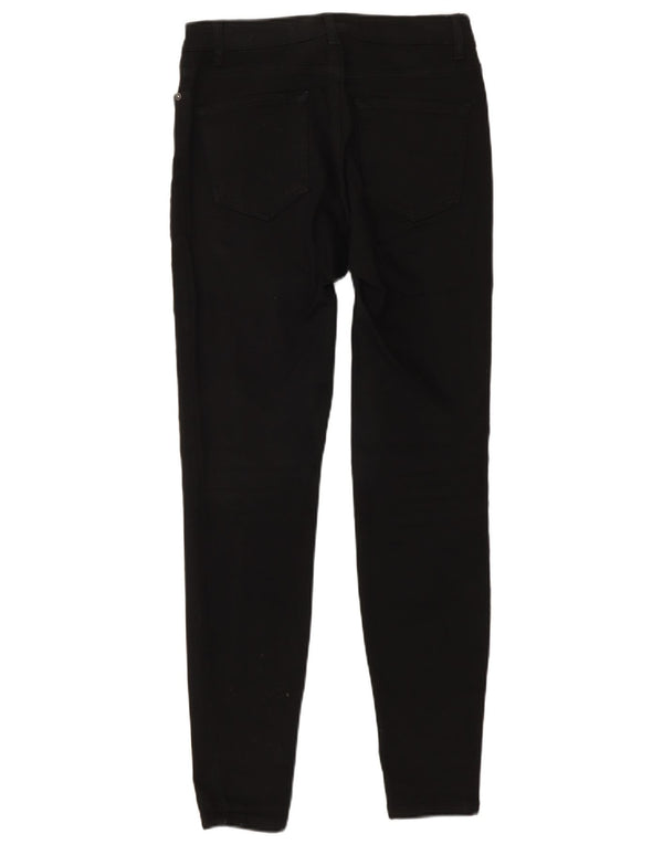Zara Damen Skinny Jeans EU 34 2XS W24 L28 Schwarze Baumwolle