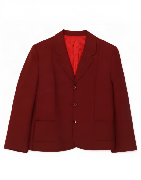 El Encore Damen-Blazerjacke mit 3 Knöpfen, UK 14, mittleres Burgunderrot, Polyester