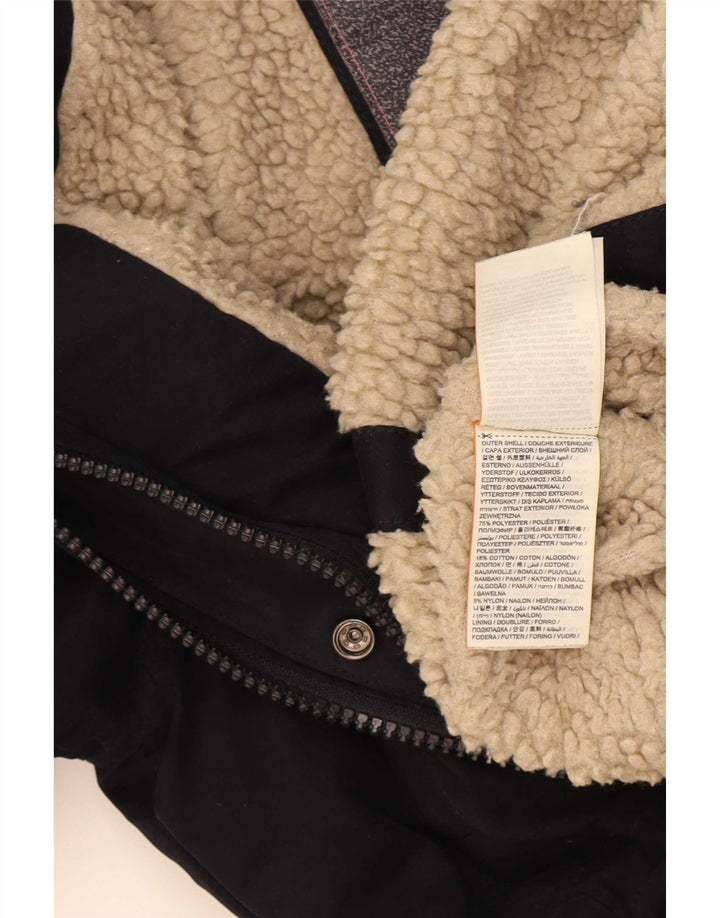 Superdry Damen Windparka Hooded Windjacke UK 14 Medium Marineblau