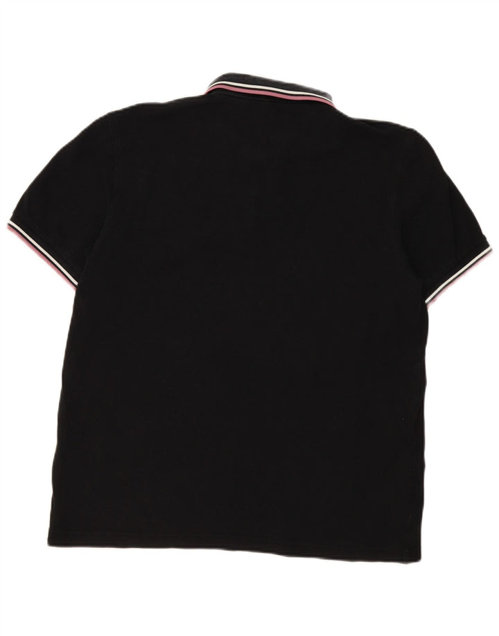 Fred Perry Herren-Poloshirt, mittelschwarz, Baumwolle
