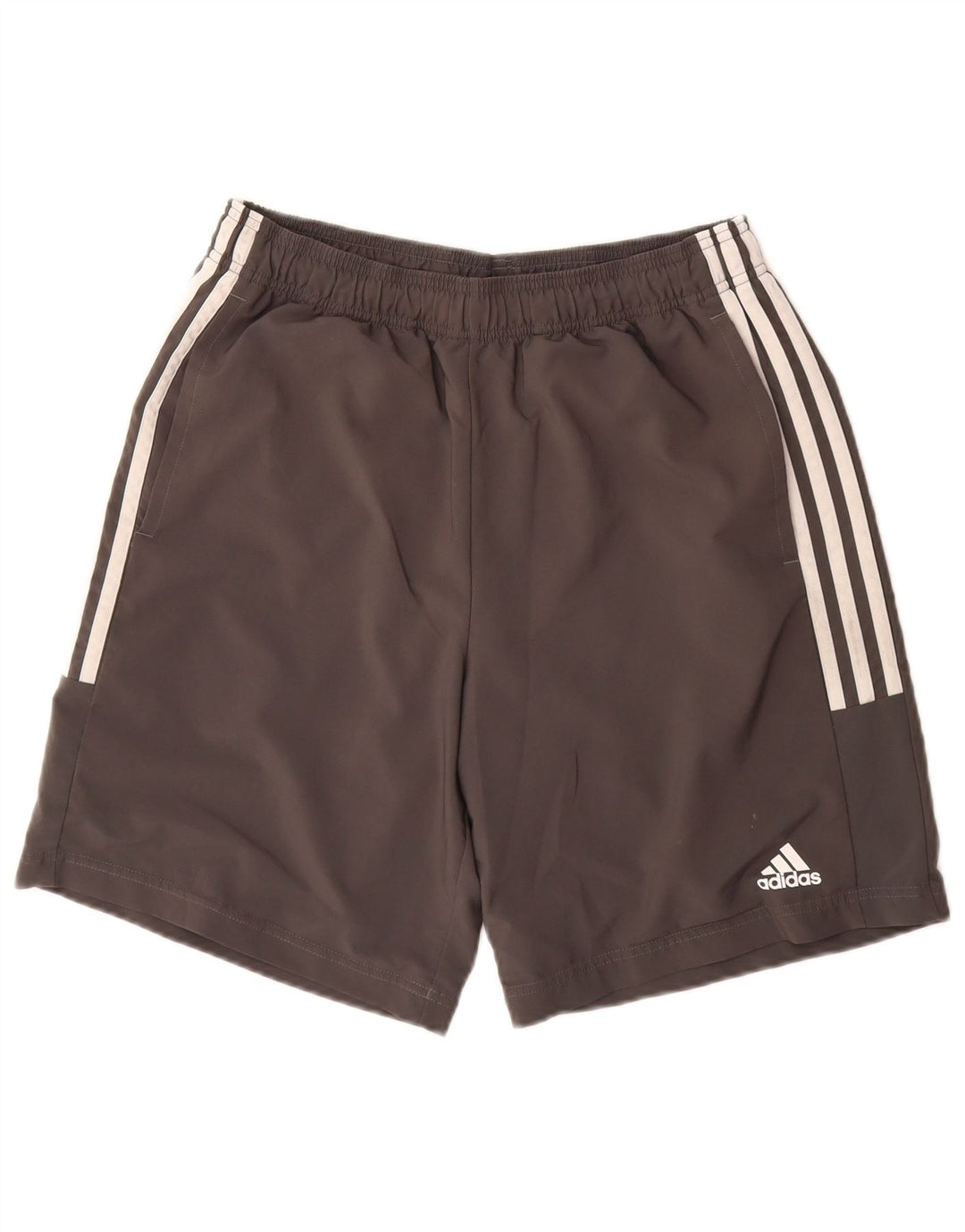 ADIDAS Herren Sportshorts mittelgraues Polyester