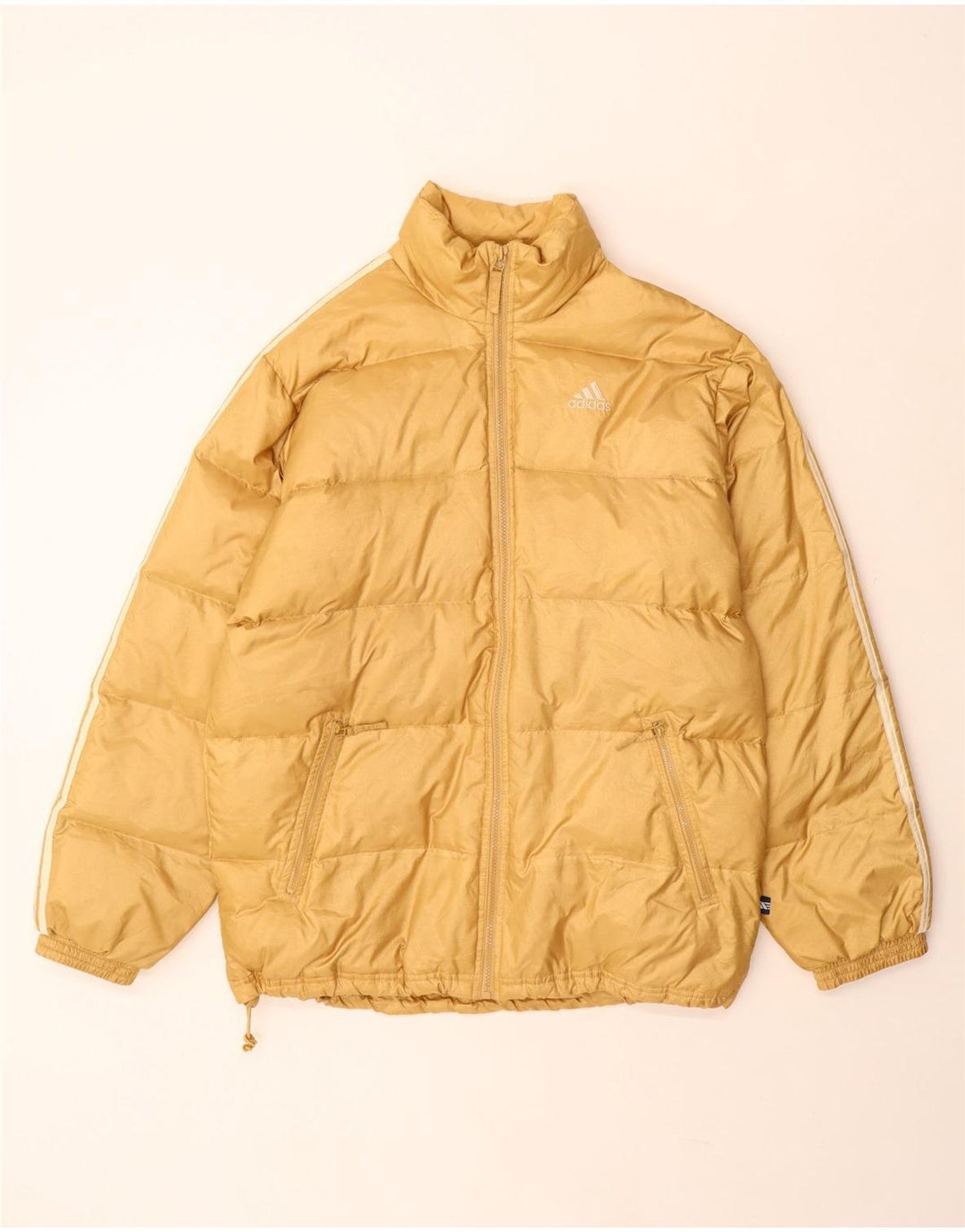 Adidas Jungen Wattierte Jacke 15-16 Jahre Gelbes Polyamid