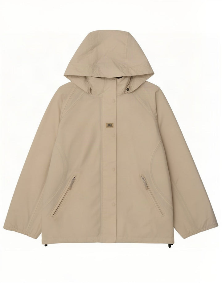 Helly Hansen Damen-Regenjacke mit Kapuze, UK 16, Größe L, gebrochenes Weiß, Polyester