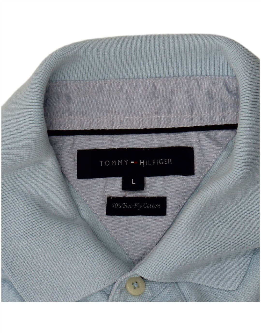 Tommy Hilfiger Herren-Poloshirt, Größe L, Blau