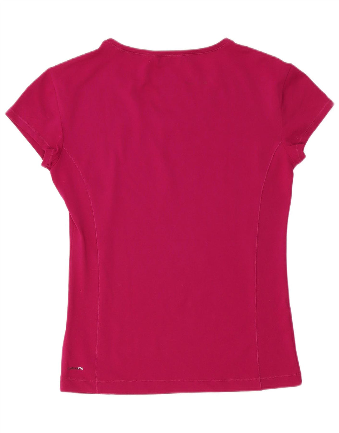 Adidas Damen Climalite T-Shirt Top UK 16 Large Rosa Polyester