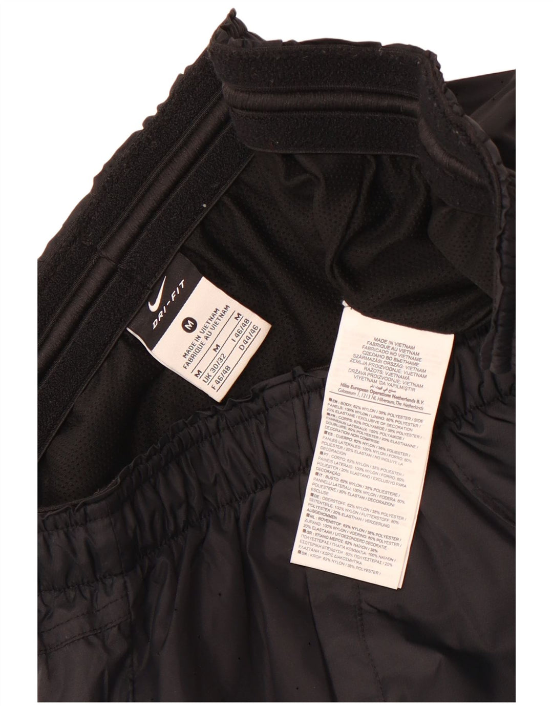 Nike Damen-Trainingshose UK 30/32 Mittelschwarzes Nylon