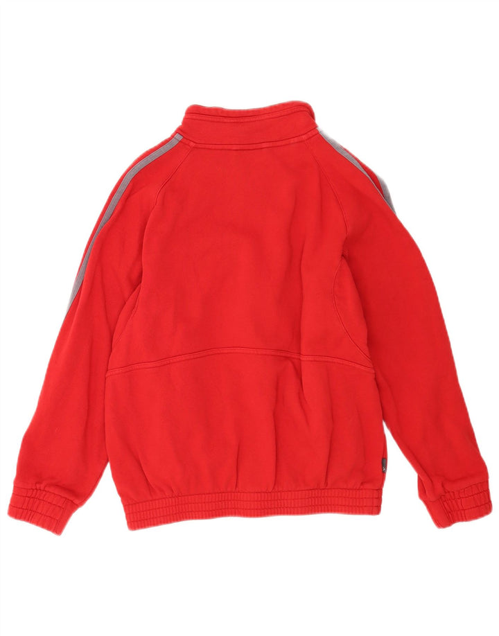 Adidas Jungen-Trainingsanzug-Top-Jacke, 11–12 Jahre, rote Baumwolle