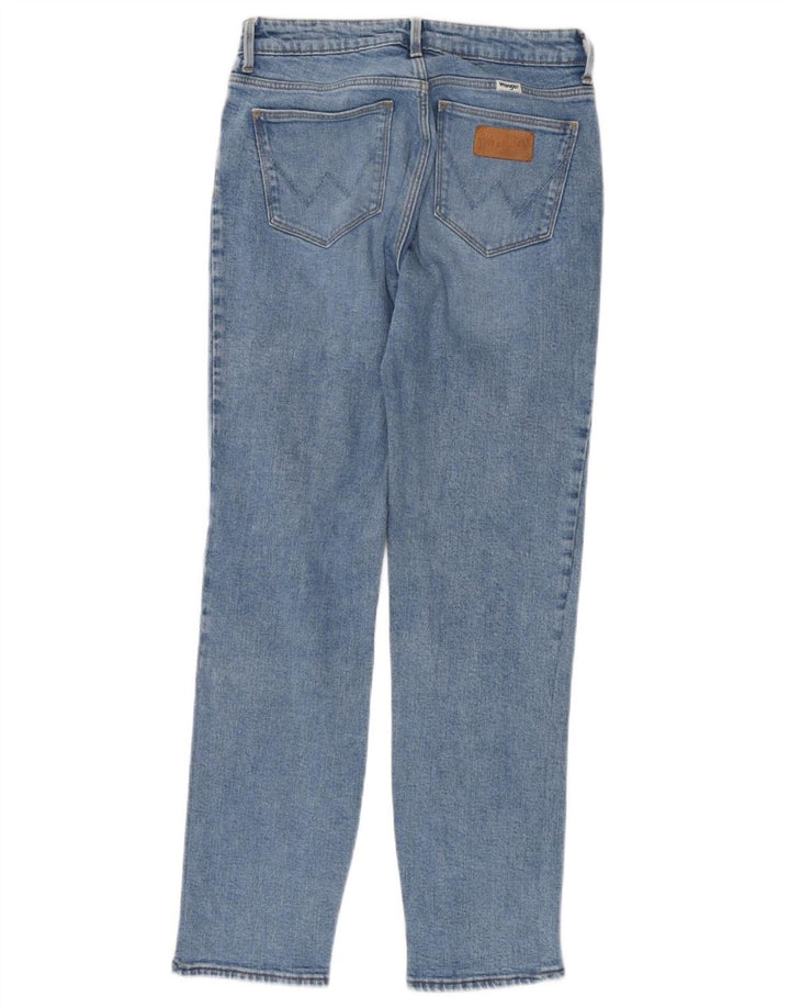 WRANGLER Womens Slim Jeans W28 L30 Blue Cotton