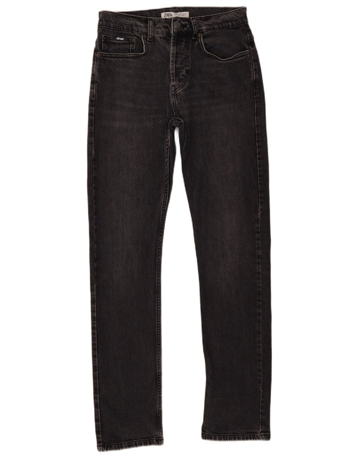 Zara Herren Slim Jeans EU 38 Small W30 L30 Graue Baumwolle
