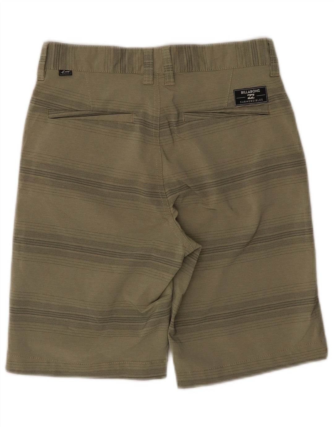 Billabong Herren Chinoshorts W26 Small Khaki Gestreiftes Polyester