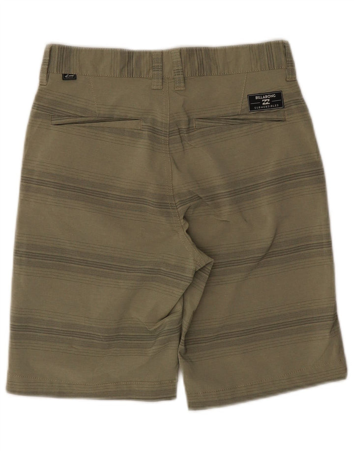 Billabong Herren Chinoshorts W26 Small Khaki Gestreiftes Polyester