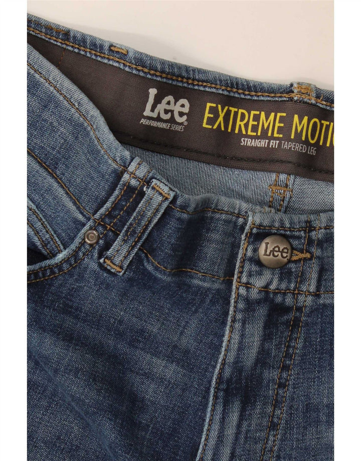 Lee Herren Straight Tapered Jeans W34 L31 Blau