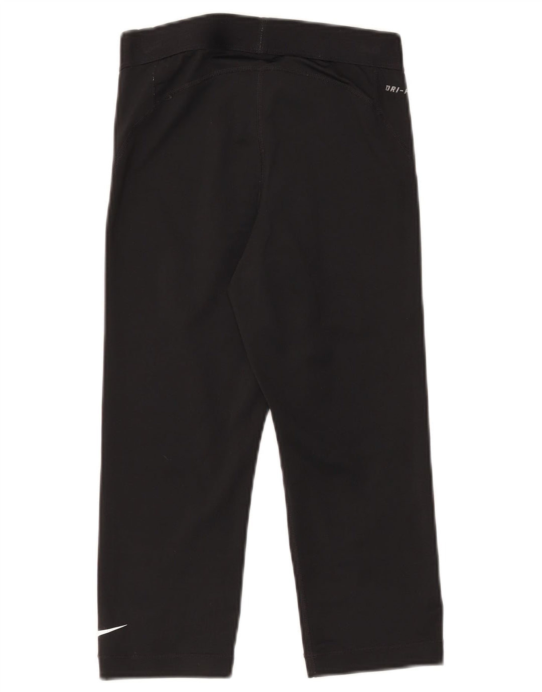 Nike Damen Capri Graphic Trainingshose UK 10 Small Schwarz Polyester
