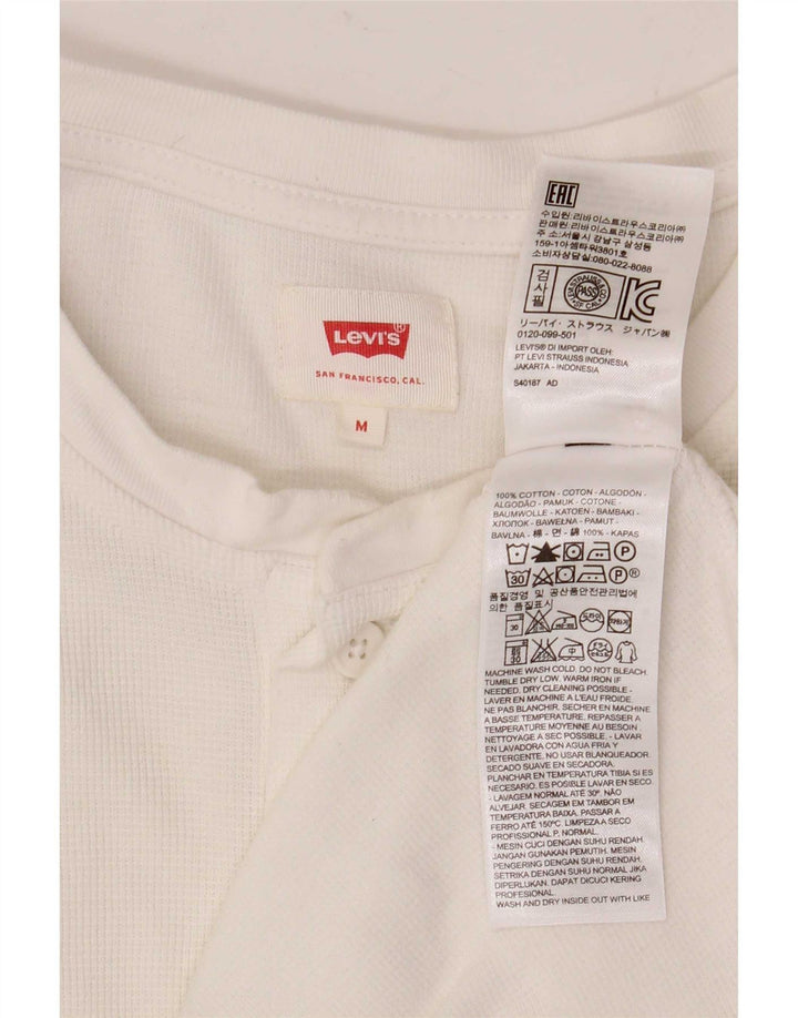 Levi's Herren-Oberteil, langärmelig, mittelweiße Baumwolle
