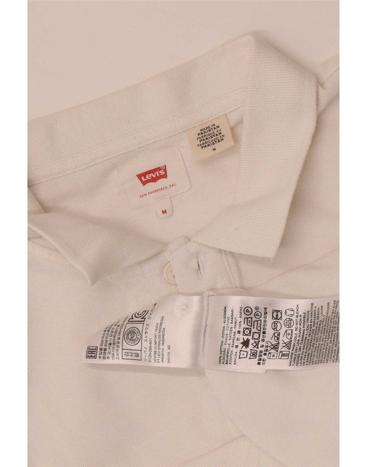 Levi's Herren-Poloshirt aus mittelweißer Baumwolle