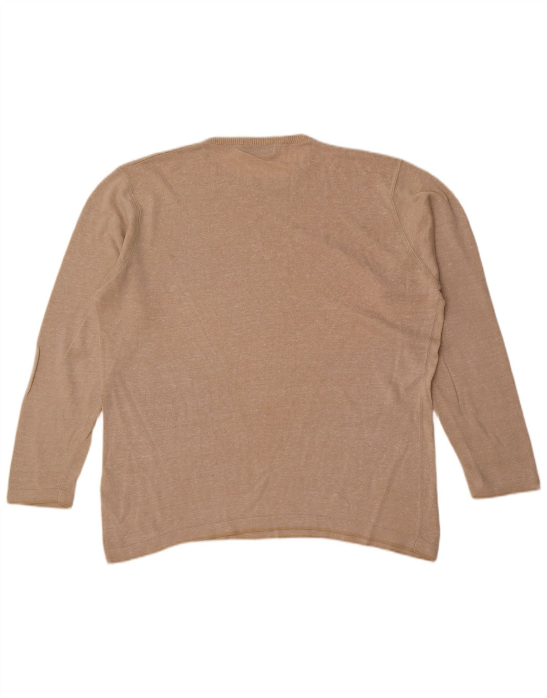 Marks & Spencer Herren-Pullover „Harbor“ mit Rundhalsausschnitt, Blau, Größe L, Beige