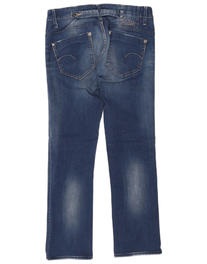 G-STAR Damen Bootcut Jeans W28 L28 Blaue Baumwolle