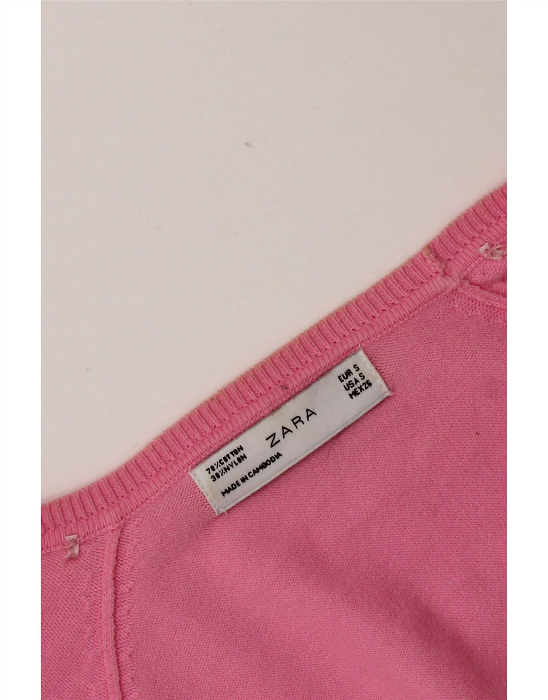 Zara Damen-Cardigan-Pullover UK 10 Small Pink