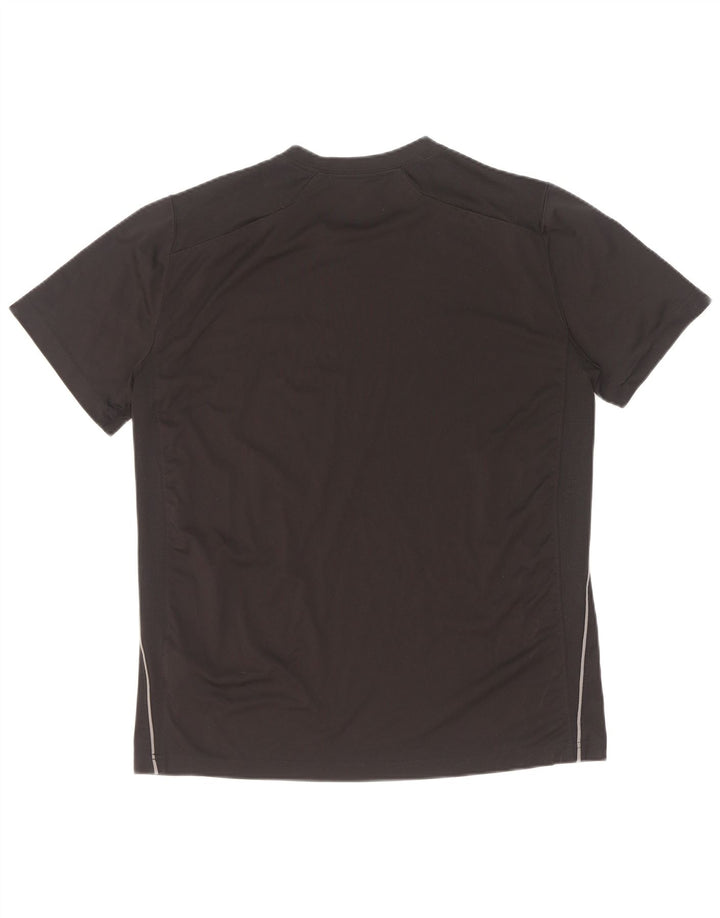 Nike Herren Dri Fit T-Shirt Top Large Schwarz Polyester