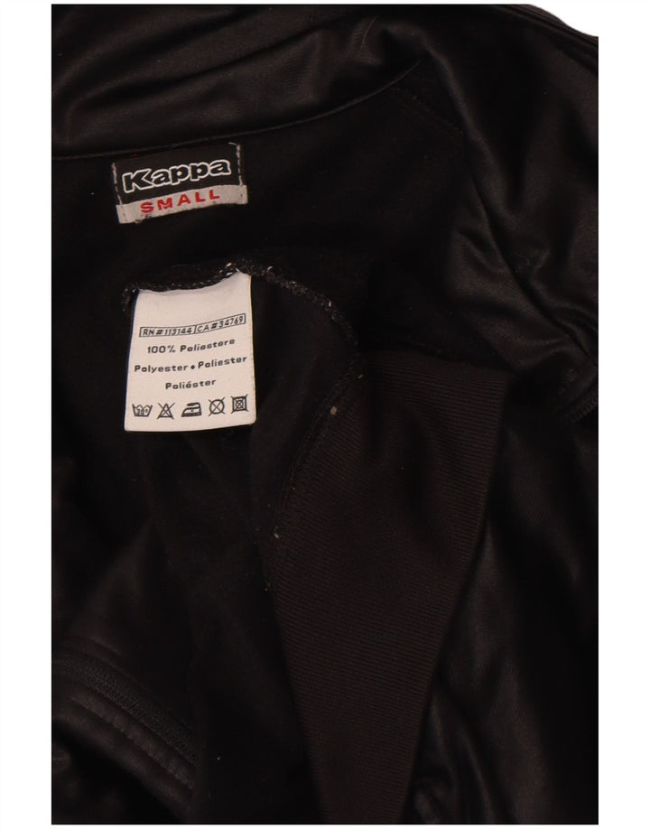 Kappa Herren-Trainingsanzugoberteil mit Grafik, Größe S, Schwarz, Polyester