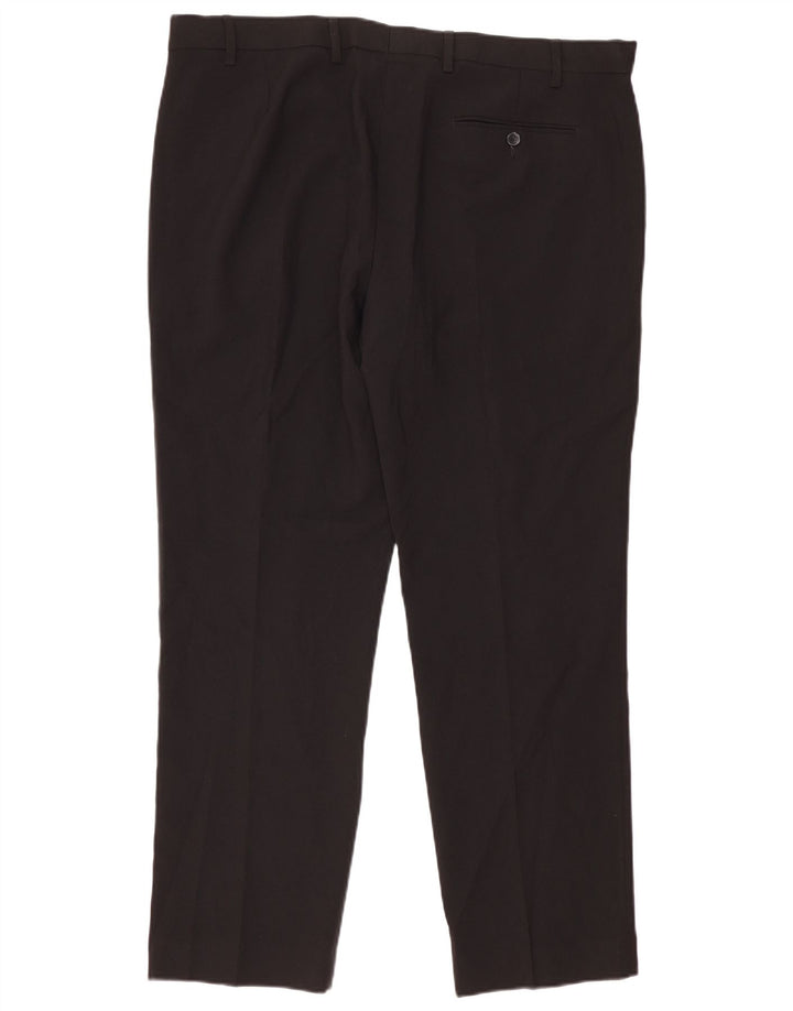 Marks & Spencer Herren-Anzughose, normal, W40, L31, Schwarz, Polyester